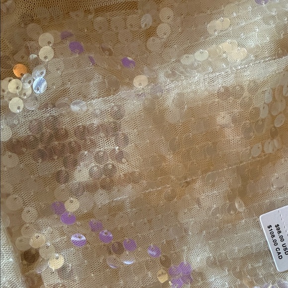 Anthropologie Cream Sequin Blouse - Picture 5 of 6